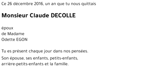 Claude DECOLLE