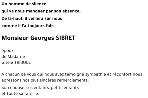 Georges SIBRET