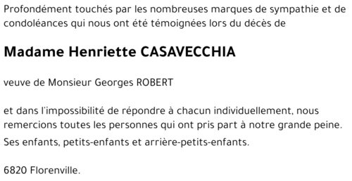 Henriette CASAVECCHIA