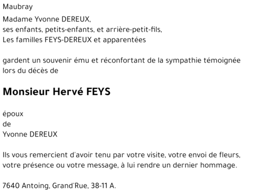 Hervé FEYS