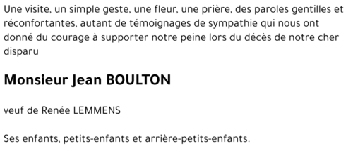 Jean BOULTON