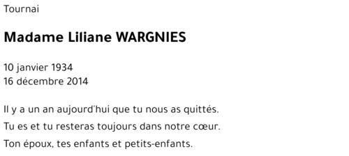 Liliane WARGNIES