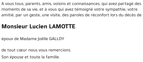 Lucien LAMOTTE