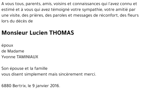 Lucien THOMAS