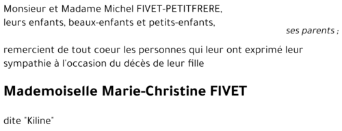 Marie-Christine FIVET