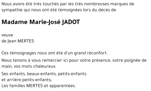 Marie-José JADOT