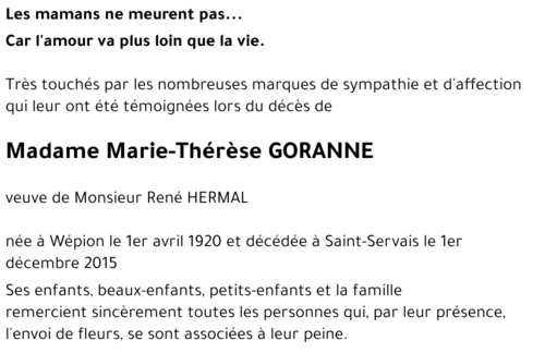 Marie-Thérèse GORANNE