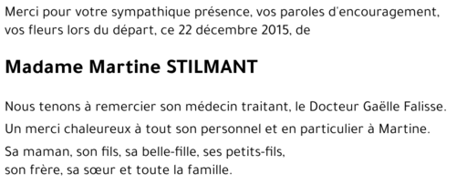 Martine STILMANT