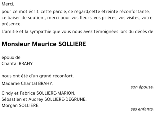 Maurice SOLLIERE