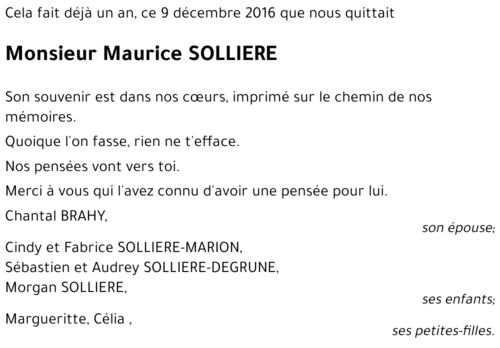 Maurice SOLLIERE