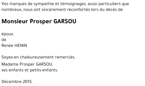 Prosper GARSOU