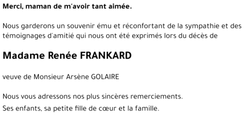 Renée FRANKARD