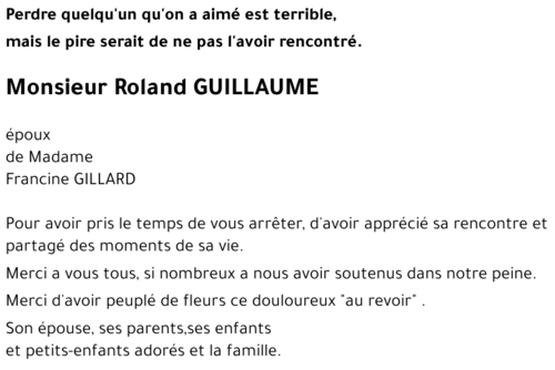 Roland GUILLAUME