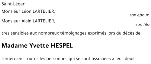 Yvette HESPEL