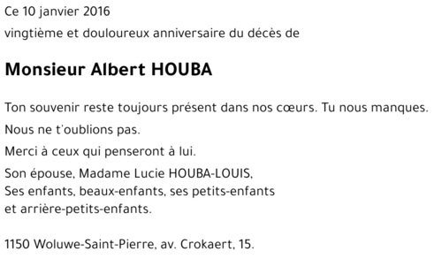 Albert HOUBA