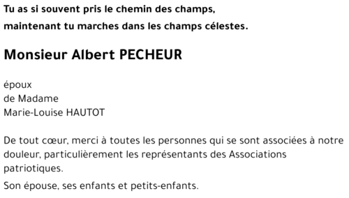 Albert PECHEUR