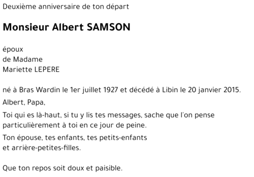 Albert SAMSON