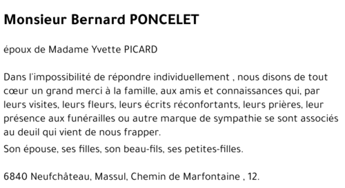 Bernard PONCELET