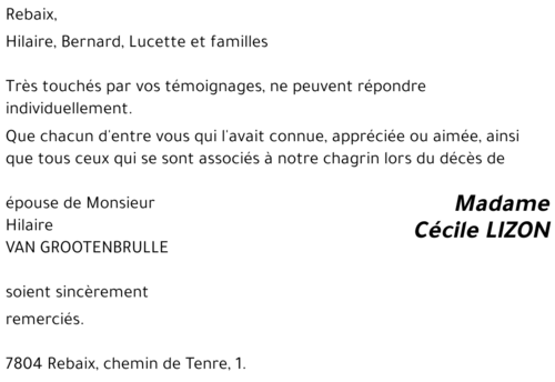 Cécile LIZON