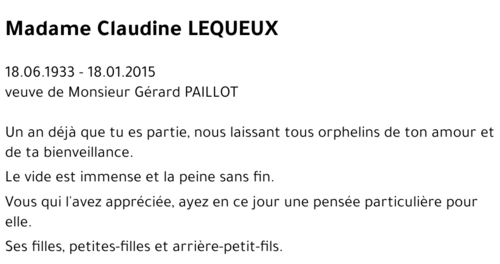 Claudine LEQUEUX