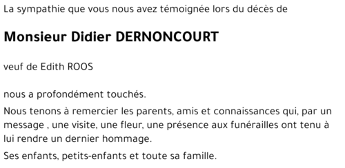 Didier DERNONCOURT