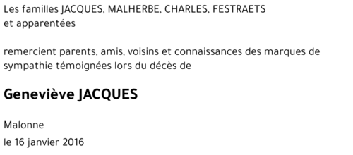 Geneviève JACQUES