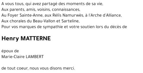 Henry MATTERNE