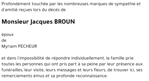 Jacques BROUN