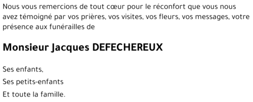Jacques DEFECHEREUX