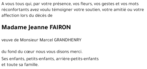 Jeanne FAIRON