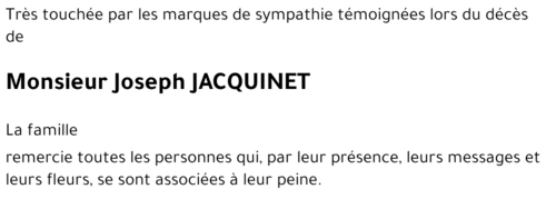 Joseph JACQUINET