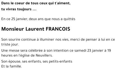 Laurent FRANCOIS