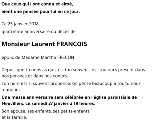 Laurent FRANCOIS