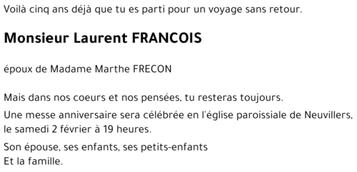 Laurent FRANCOIS