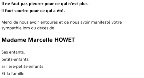 Marcelle HOWET