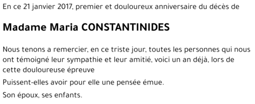 Maria CONSTANTINIDES