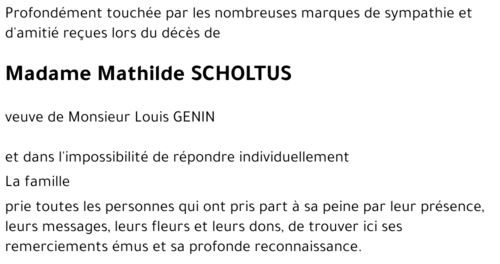 Mathilde SCHOLTUS