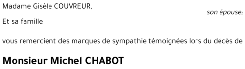 Michel CHABOT