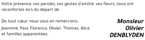 Olivier DENBLYDEN