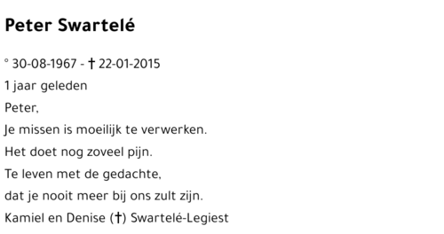 Peter Swartelé