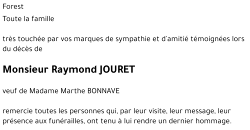 Raymond JOURET