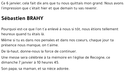 Sébastien BRAHY