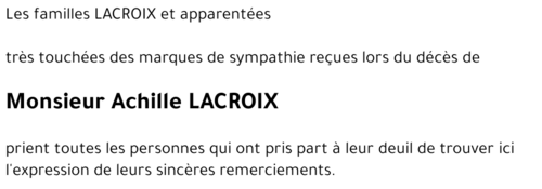 Achille LACROIX