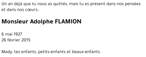 Adolphe FLAMION