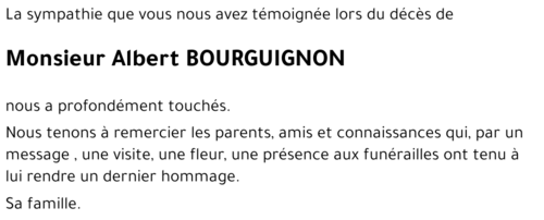 Albert BOURGUIGNON