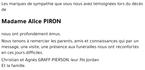 Alice PIRON