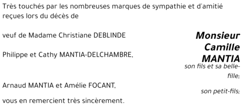 Camille MANTIA