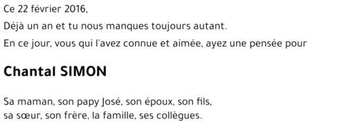 Chantal SIMON