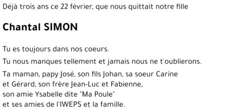 Chantal SIMON