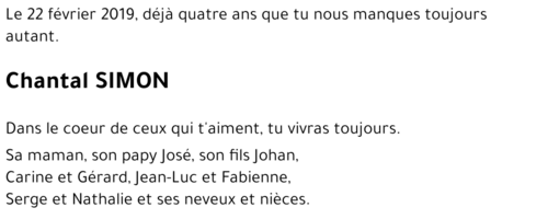 Chantal SIMON